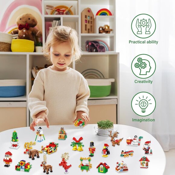 2024 Advent Calendar Building Block Set Christmas Gift - Picture 4 of 7